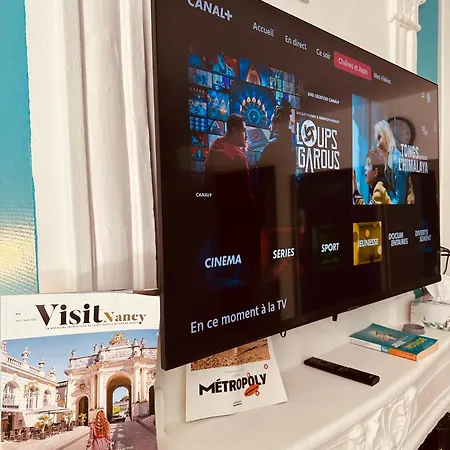 Grand T1 Tv 43' Avec Netflix - Canal Serie - Apple Tv - Ocs - - Dazen - Bein Sport - Prime Video * Nancy