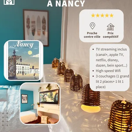 アパート Grand T1 Tv 43' Avec Netflix - Canal Serie - Apple Tv - Ocs - - Dazen - Bein Sport - Prime Video *